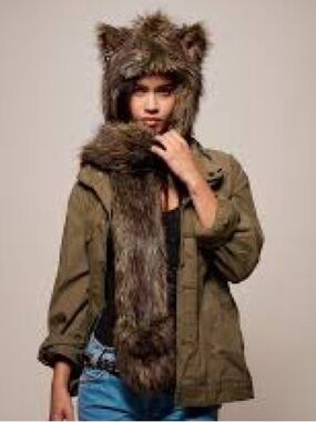 Forest Fox Italy Spirithood Faux Fur Hat